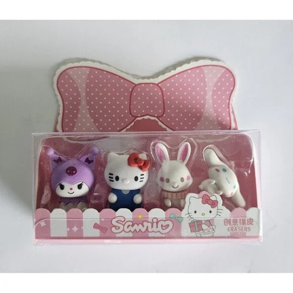 Sanrio 3D Erasers Hello Kitty Kuromi Cinnamoroll - Picture 1 of 1